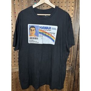 McLovin License T-shirt Size XL Superbad Black 2000s Christopher MintzPlasse